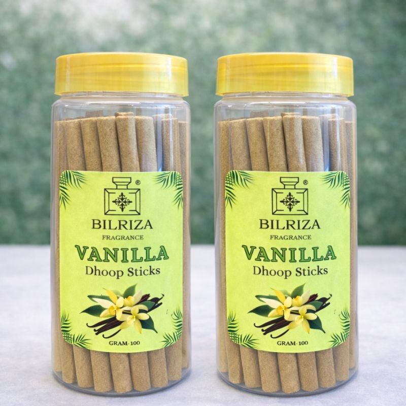 Bilriza Fragrance Vanilla Bambooless Incense – Long Lasting Aroma, No Charcoal, No Bamboo