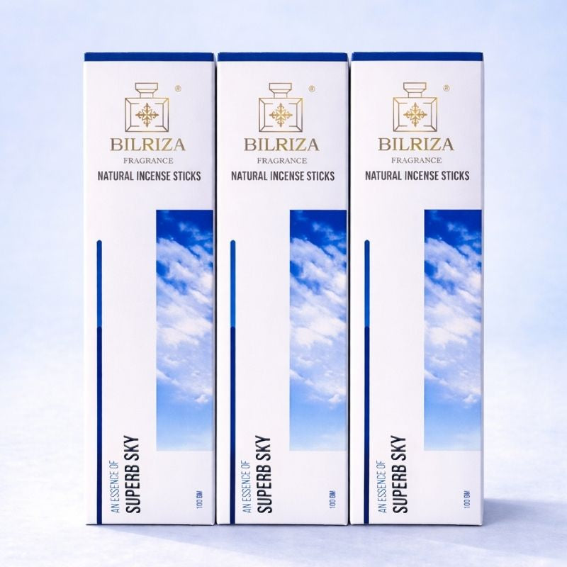 Bilriza Fragrance Superb Sky Incense Sticks – Long-Lasting Fresh Scent for Relaxation (100gm 1 each)