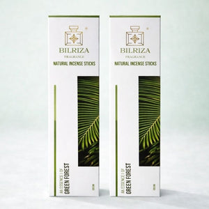 Bilriza Fragrance Green Forest Incense Sticks – Natural Woody Agarbatti for Relaxation (100gm 1 each)