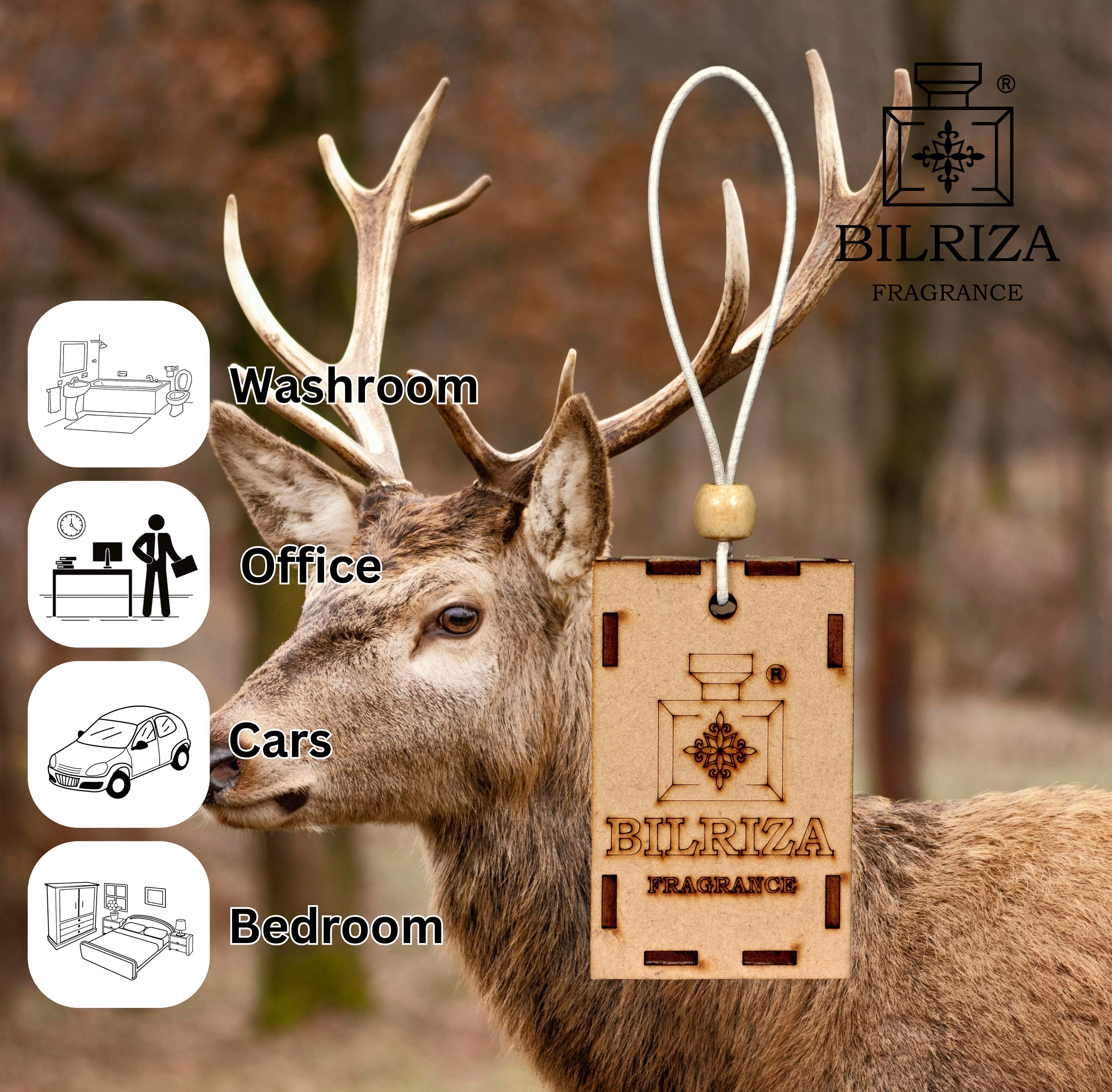 Bilriza Fragrance Kasturi Car Air Freshener Hanging – Effective Odor Eliminator with Musk Scent