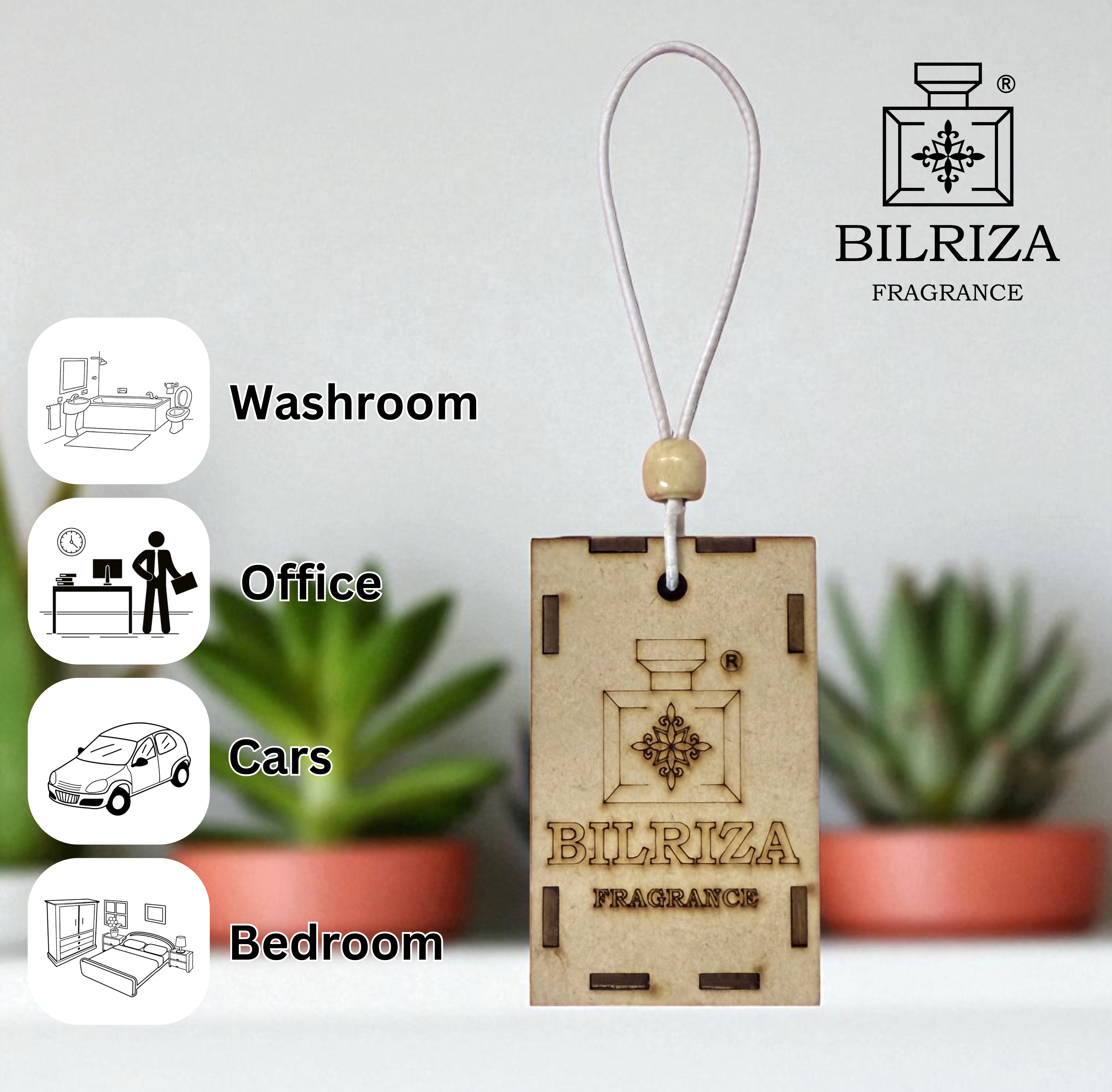 Bilriza Fragrance Mischief Car Air Freshener Hanging – Stylish Design with Lasting Freshness
