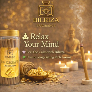 Bilriza Fragrance 24 Carat Bambooless Incense – Long Lasting Aroma, No Charcoal, No Bamboo