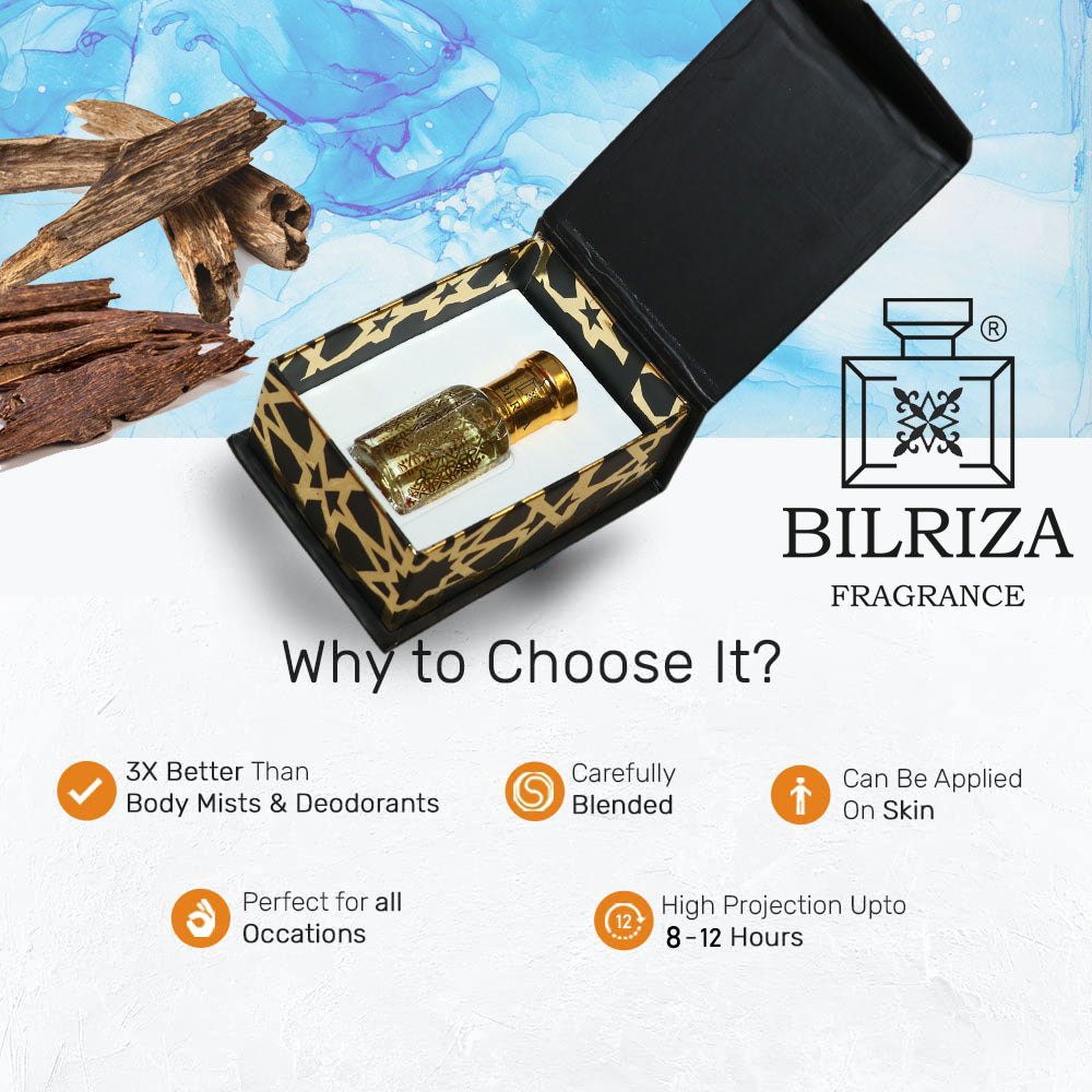Bilriza Fragrance Aseel Attar – Unisex Long Lasting Alcohol-Free Attar Oil 6ml