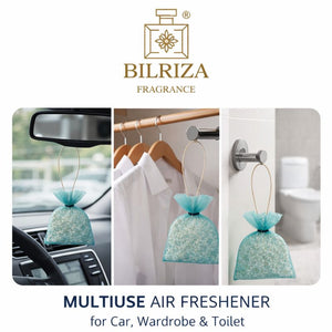 Bilriza Fragrance Ice Blue Hanging Bag Air Freshener – Crisp & Clean Aroma for Any Space
