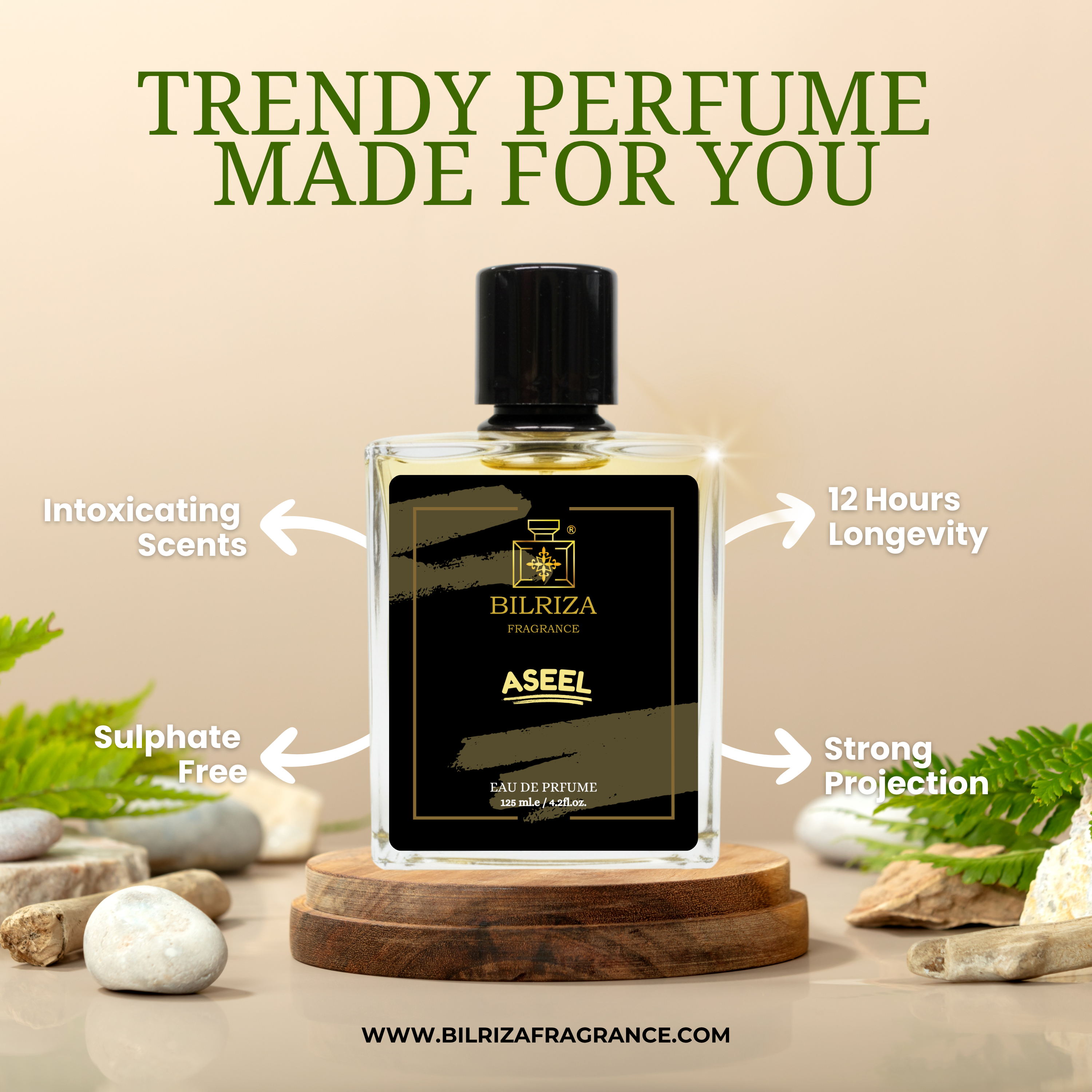 Bilriza Fragrance Aseel Perfume 125ml – Best Luxury Arabic Perfume with Lasting Scent