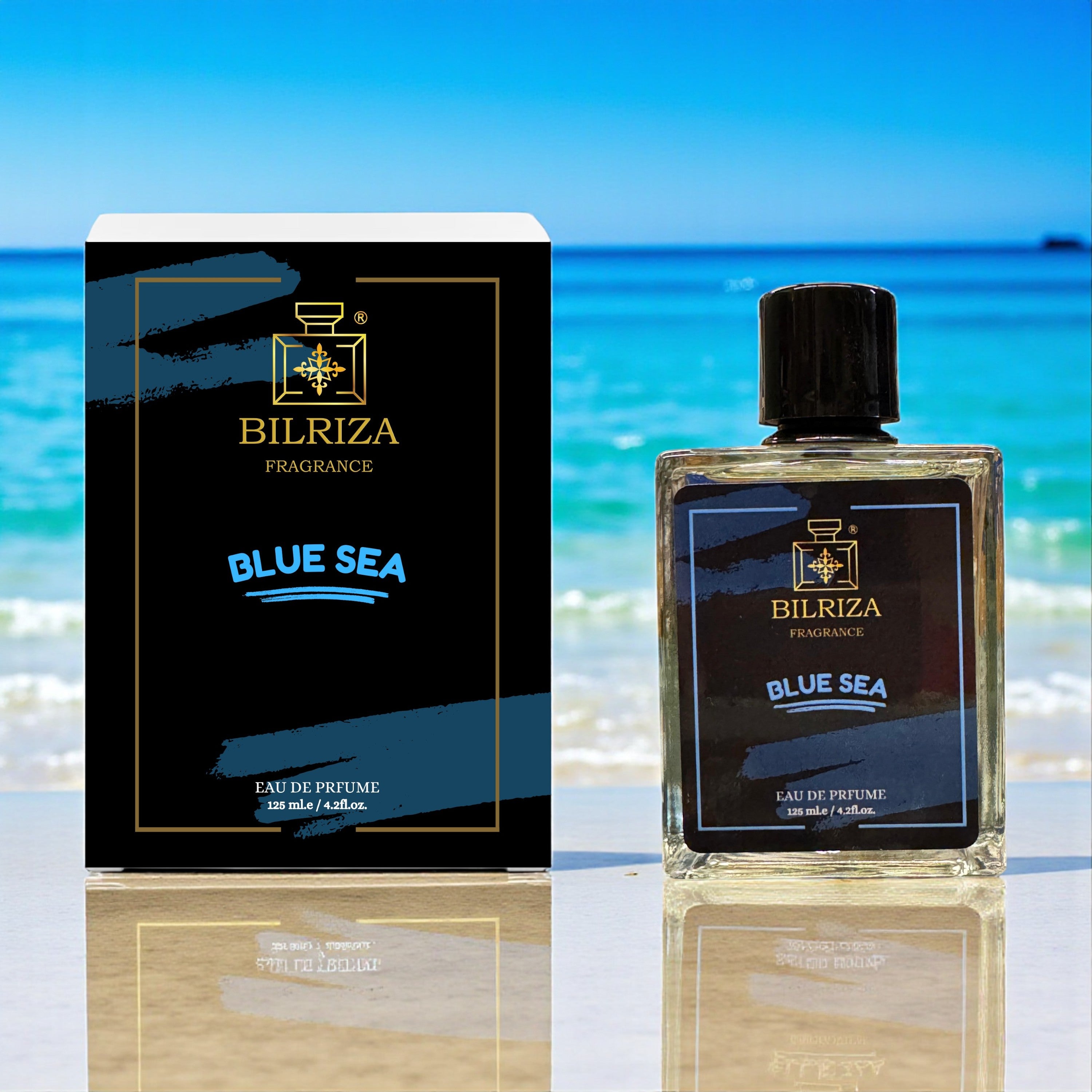 Bilriza Fragrance Blue Sea Perfume 125ml – Best Fresh & Aquatic Perfume with Lasting Aroma