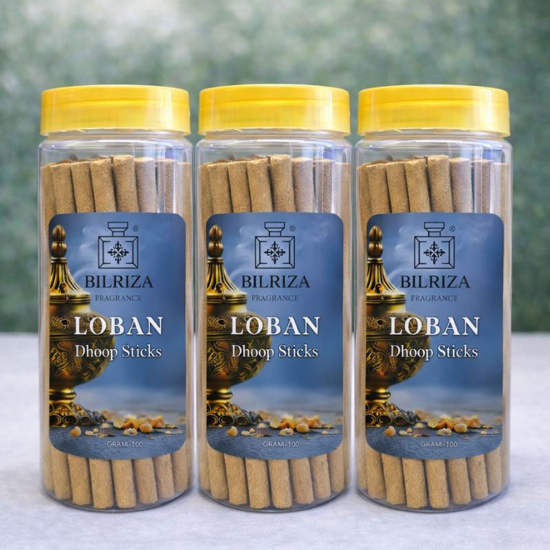 Bilriza Fragrance Loban Bambooless Incense – Long Lasting Aroma, No Charcoal, No Bamboo