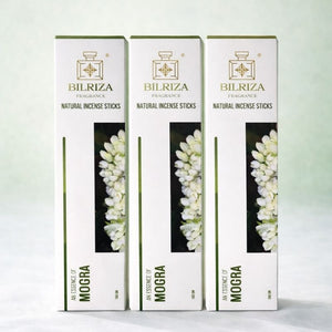 Bilriza Fragrance Mogra Agarbatti – Pure Floral Fragrance Incense Sticks (100gm 1 each)