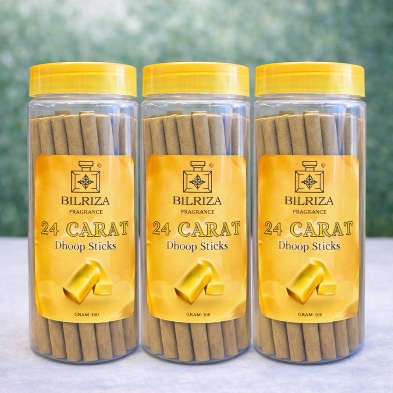 Bilriza Fragrance 24 Carat Bambooless Incense – Long Lasting Aroma, No Charcoal, No Bamboo