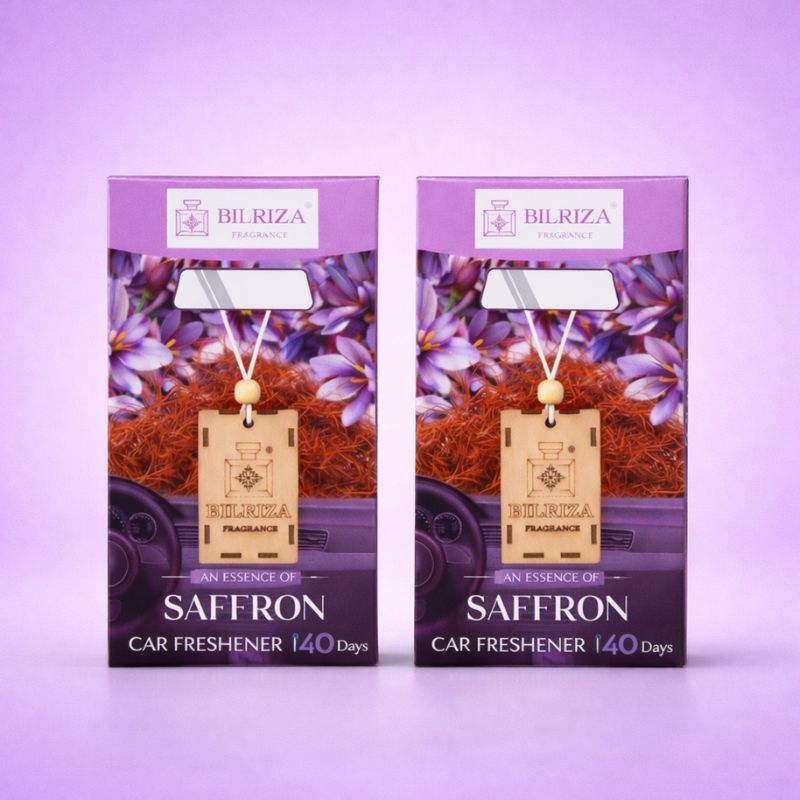 Bilriza Fragrance Saffron Car Air Freshener Hanging – Premium Scent for Elegant Driving
