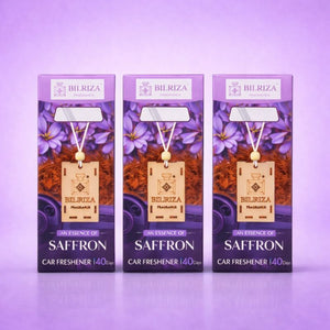 Bilriza Fragrance Saffron Car Air Freshener Hanging – Premium Scent for Elegant Driving