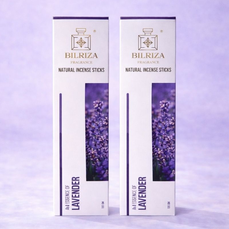 Bilriza Fragrance Lavender Incense Sticks – Long-Lasting Soothing Fragrance (100gm 1 each)