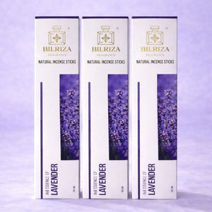 Bilriza Fragrance Lavender Incense Sticks – Long-Lasting Soothing Fragrance (100gm 1 each)