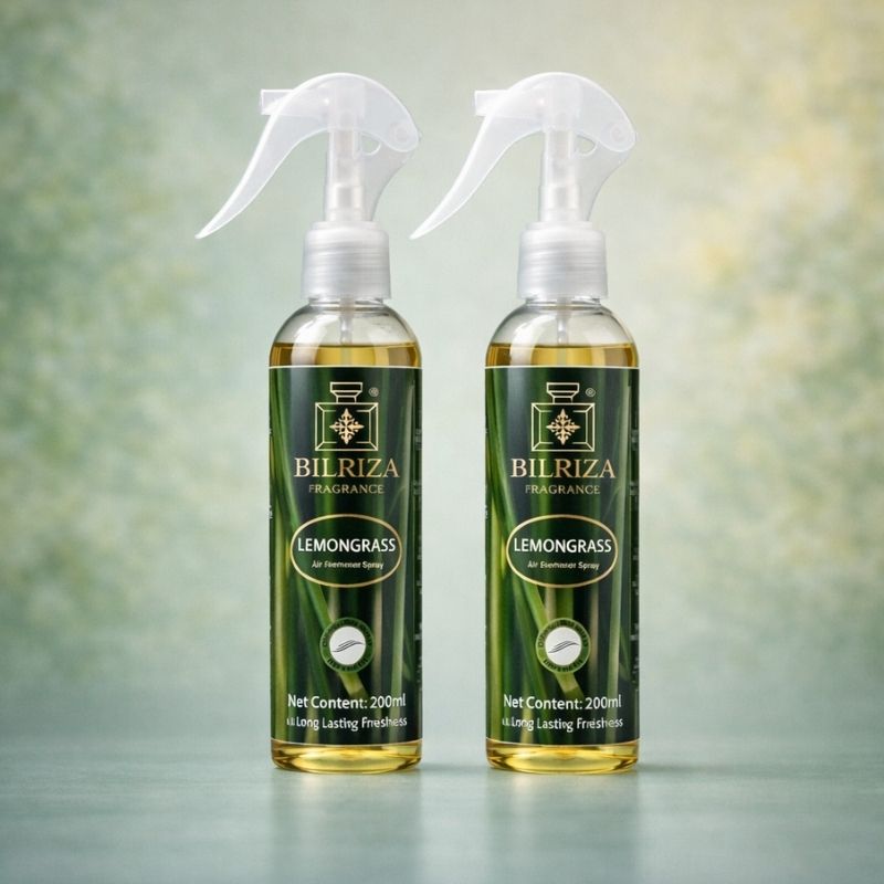 Bilriza Fragrance Lemon Grass Room Spray – Refreshing Air Freshener Spray for Home & Office 200ml