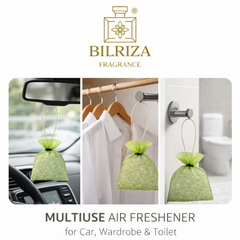 Bilriza Fragrance Jasmine Bag Air Freshener – Hanging Scented Bag for Long-Lasting Freshness