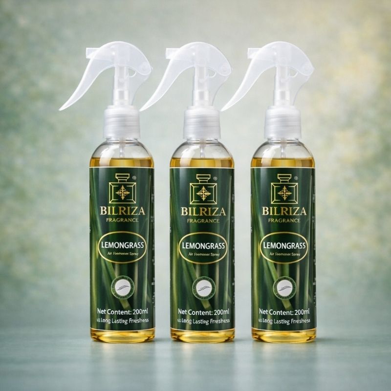 Bilriza Fragrance Lemon Grass Room Spray – Refreshing Air Freshener Spray for Home & Office 200ml