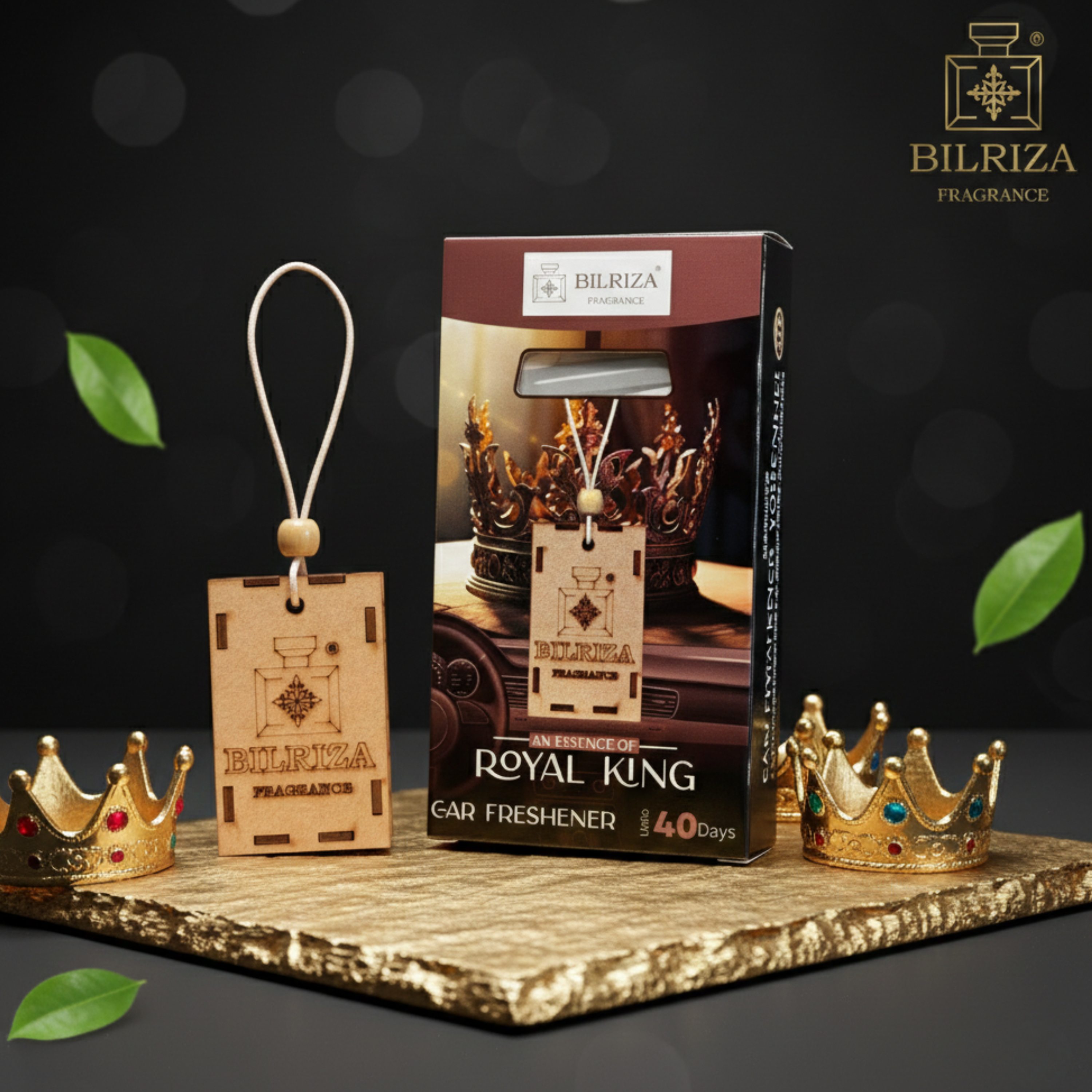 Bilriza Fragrance Royal King Car Air Freshener Hanging – Premium Scent for a Royal Drive