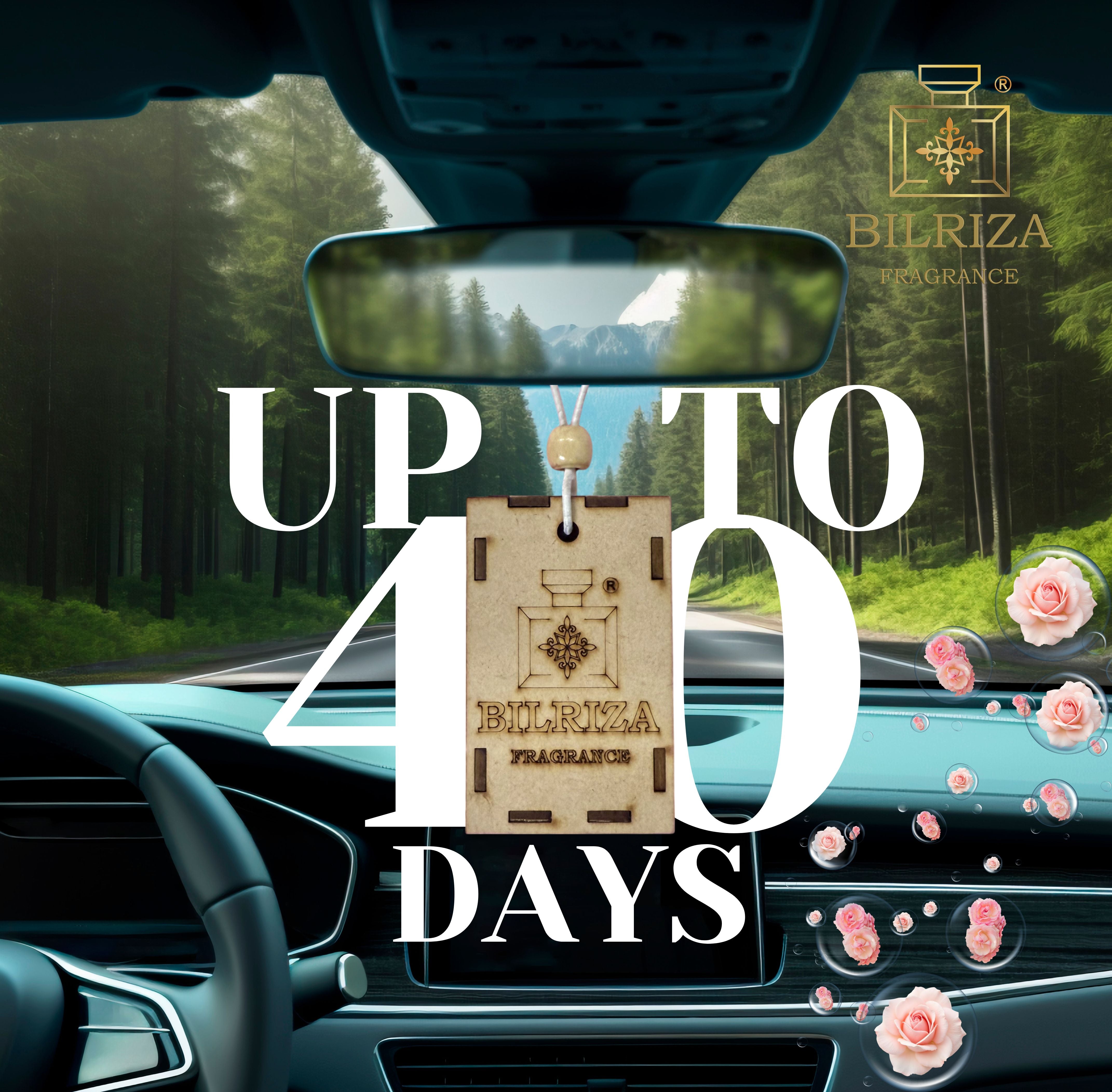 Bilriza Fragrance Pink Rose Car Air Freshener Hanging – Freshen Up with a Delicate Rose Scent