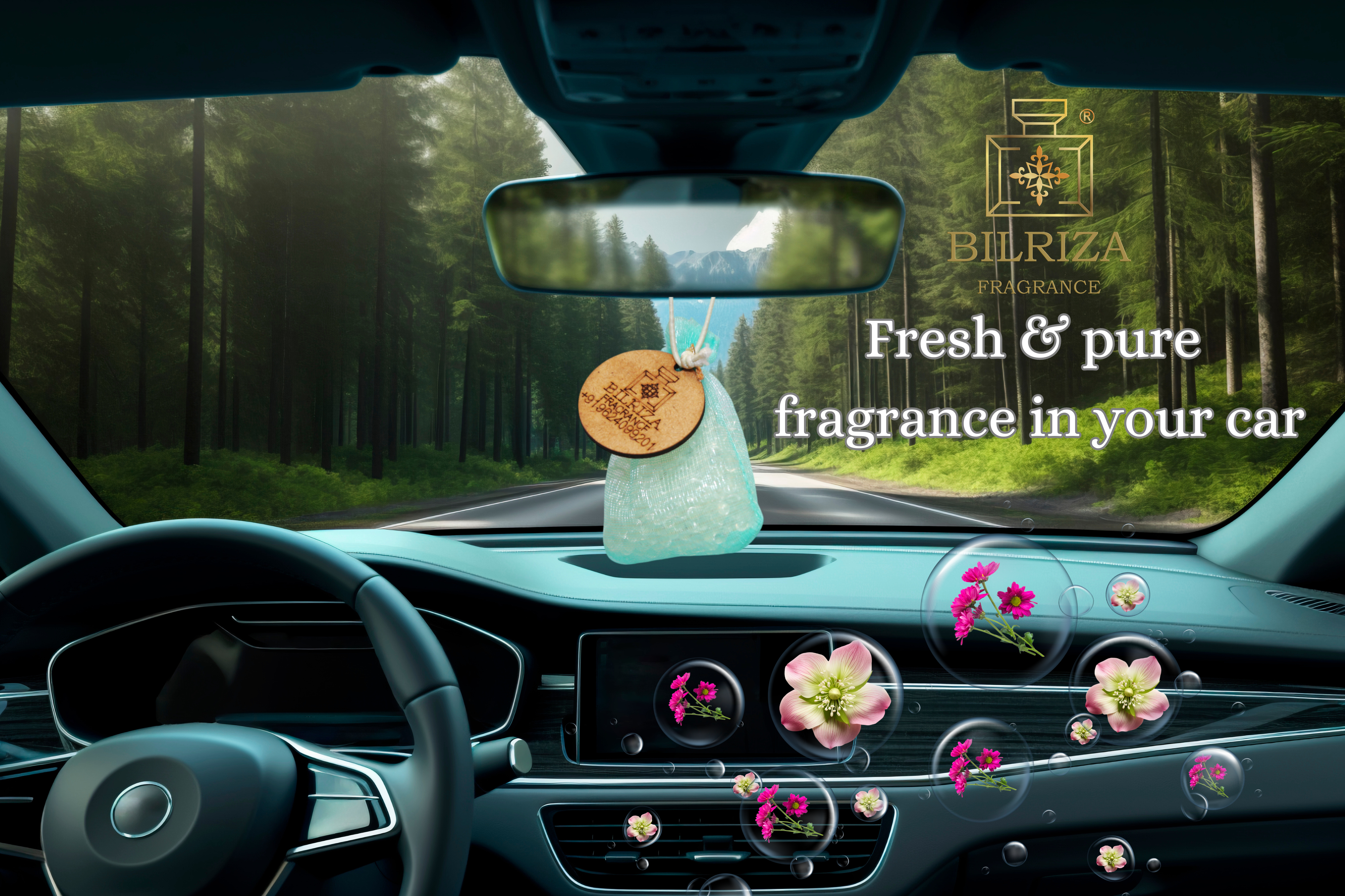 Bilriza Fragrance Onam Air Freshener – Hanging Bag for Long-Lasting Freshness