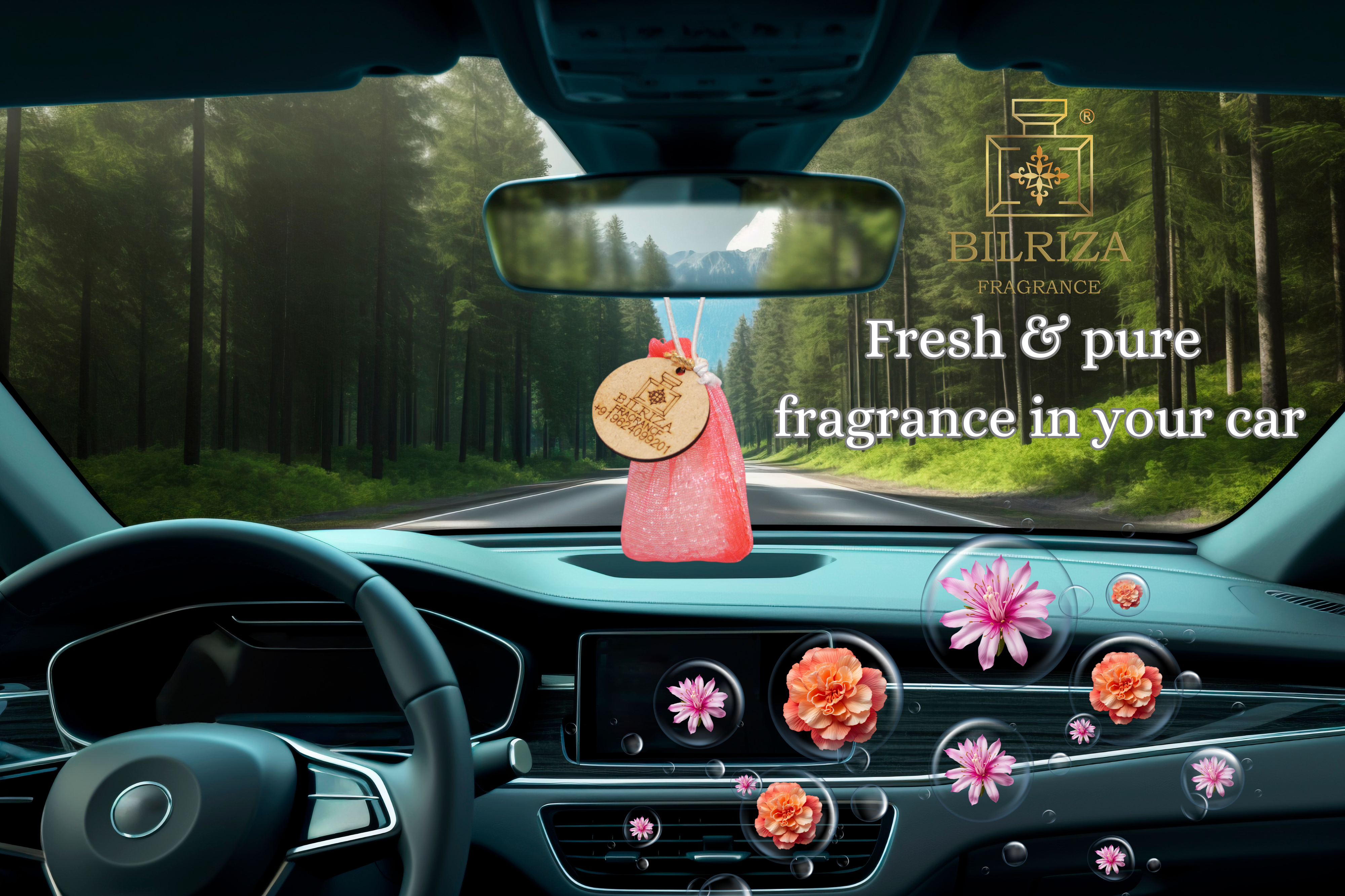 Bilriza Fragrance Royal King Bag Air Freshener – Elegant Hanging Bag for Fresh & Rich Aroma