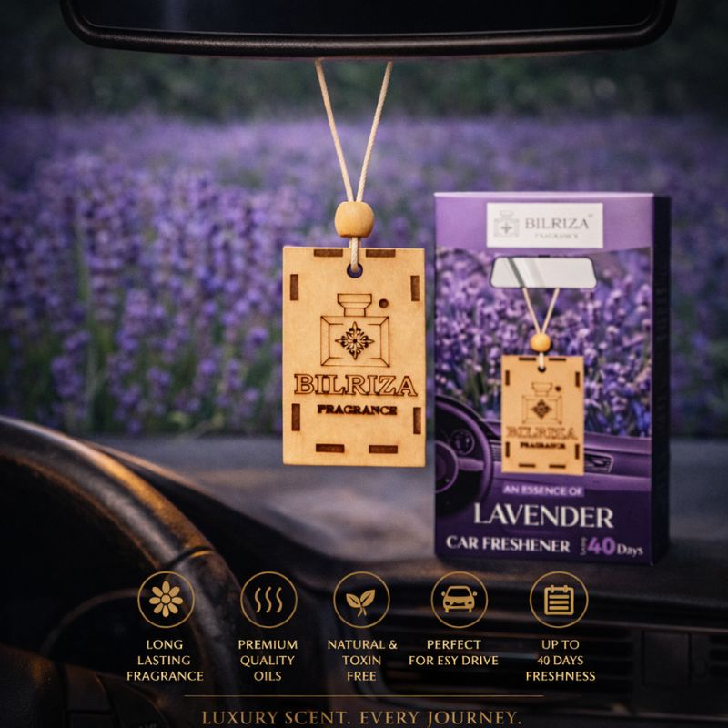 Bilriza Fragrance Lavender Hanging Car Air Freshener – Refresh Your Car with Calming Fragrance