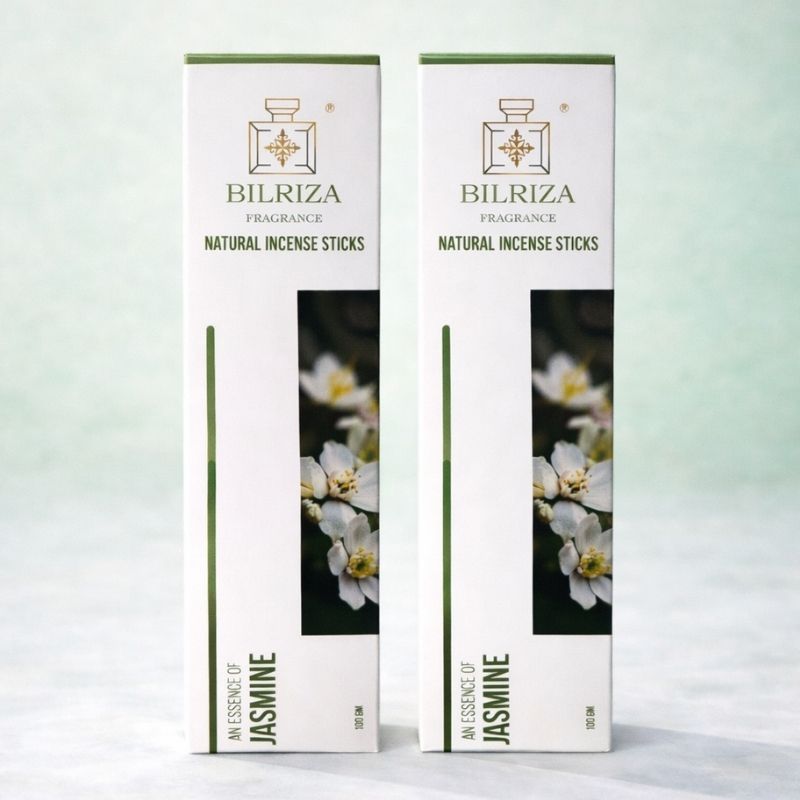 Bilriza Fragrance Jasmine Incense Sticks– Natural Jasmine Agarbatti for Pooja & Relaxation (100gm 1 each)