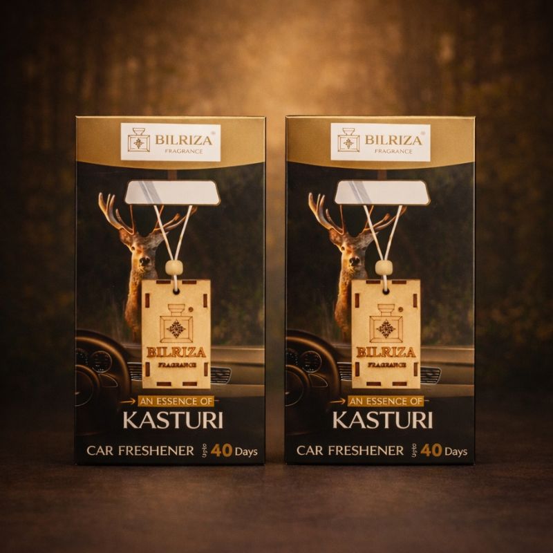 Bilriza Fragrance Kasturi Car Air Freshener Hanging – Effective Odor Eliminator with Musk Scent