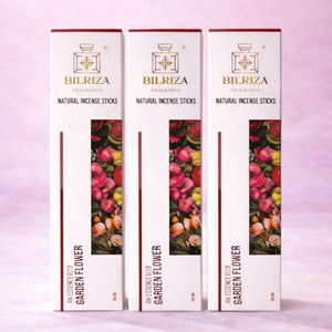Bilriza Fragrance Garden Flower Incense Sticks – Natural Floral Agarbatti for Pooja & Relaxation (100gm 1 each)