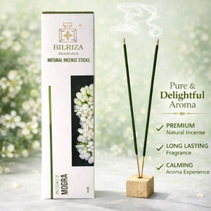 Bilriza Fragrance Mogra Agarbatti – Pure Floral Fragrance Incense Sticks (100gm 1 each)