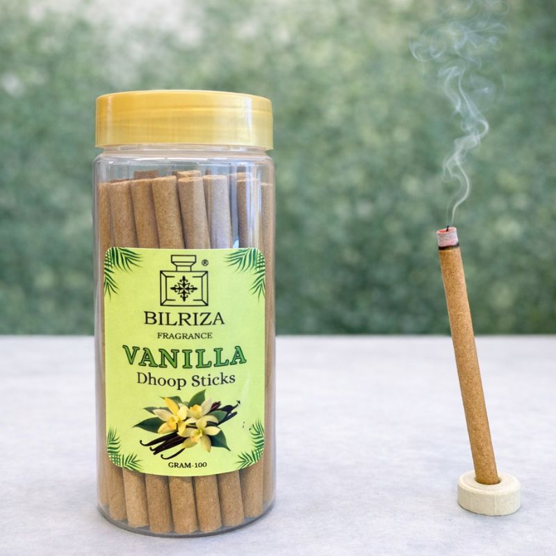 Bilriza Fragrance Vanilla Bambooless Incense – Long Lasting Aroma, No Charcoal, No Bamboo