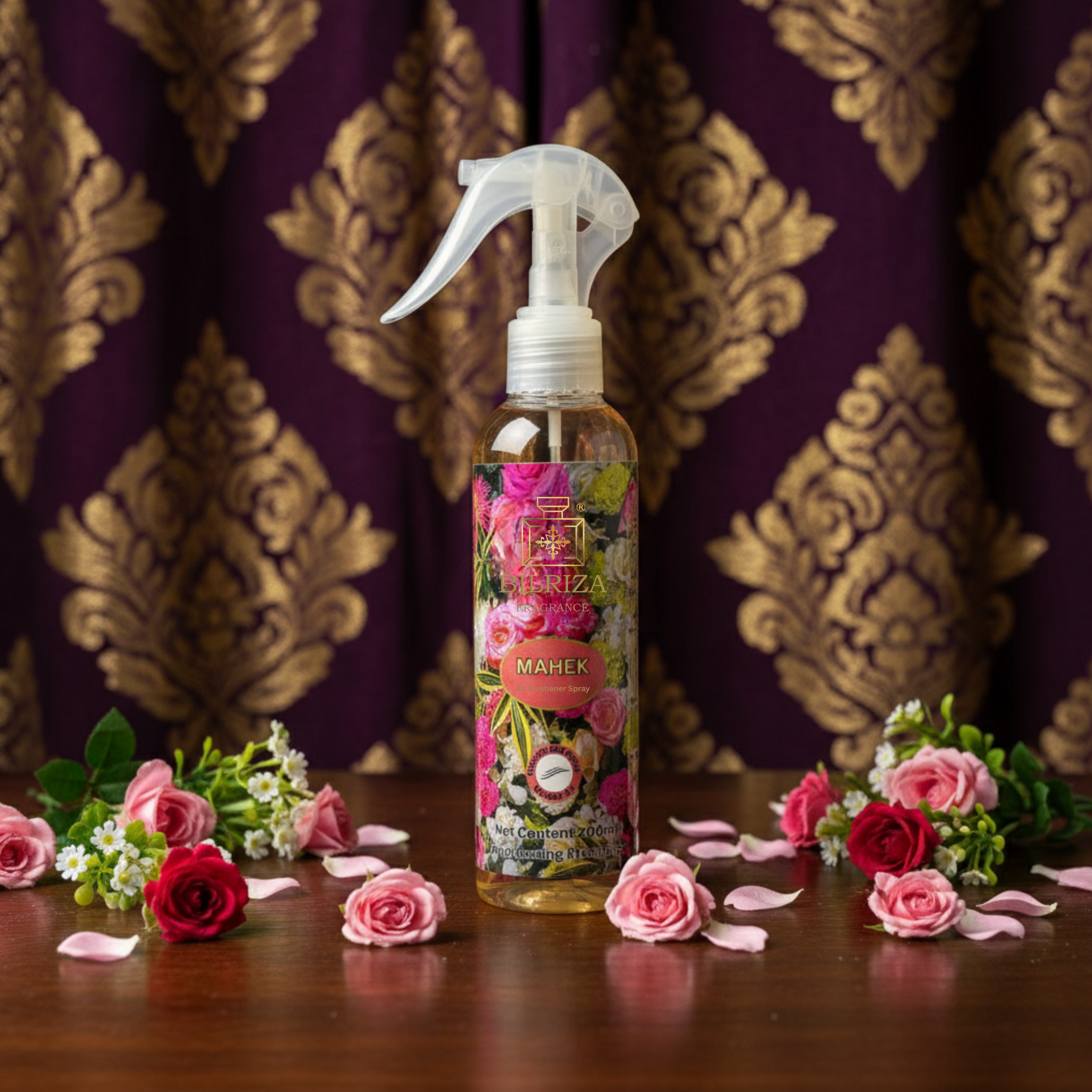 Bilriza Fragrance Mahek Room Spray – Refreshing Air Freshener Spray for Home & Office
