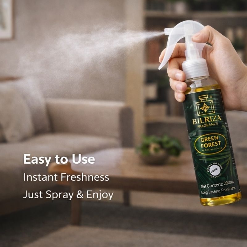 Bilriza Fragrance Green Forest Room Spray – Refreshing Air Freshener Spray for Home & Office 200ml