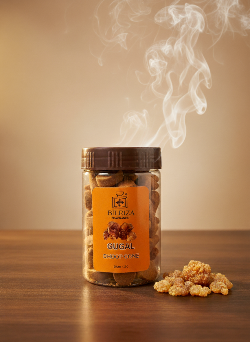 Bilriza Fragrance Gugal Fragrance Dhoop Cones – Traditional Resin Aroma for Meditation & Rituals
