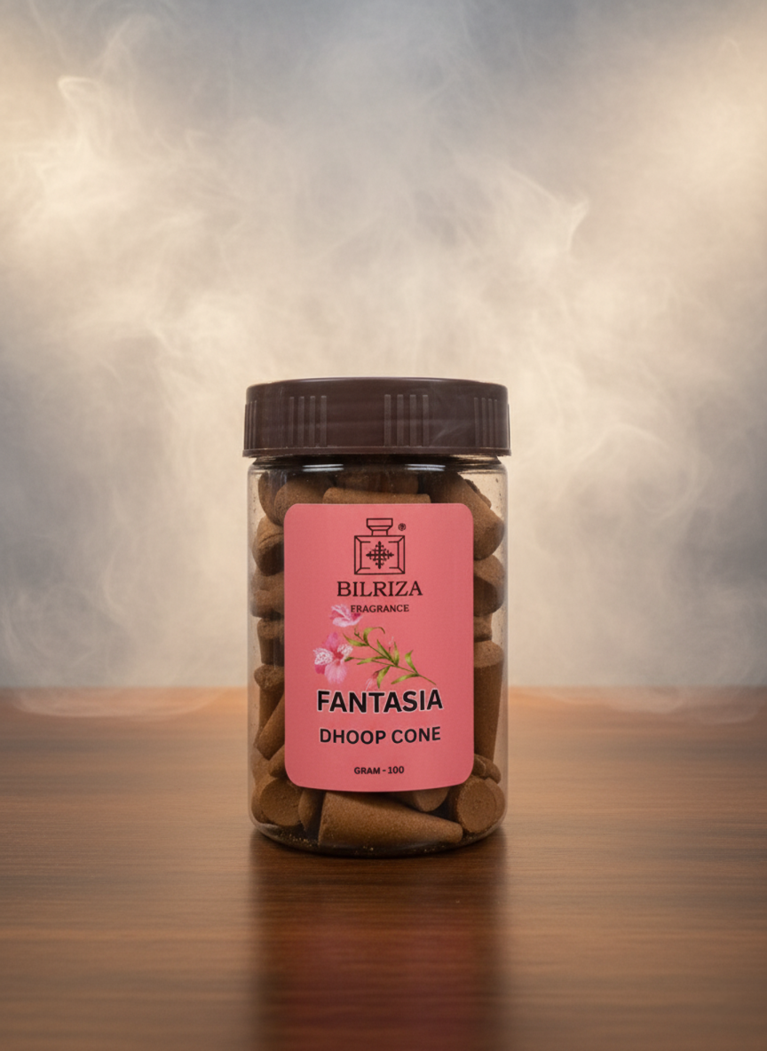 Bilriza Fragrance Fantasia Fragrance Dhoop Cones – Exotic Aroma for Home, Meditation & Puja