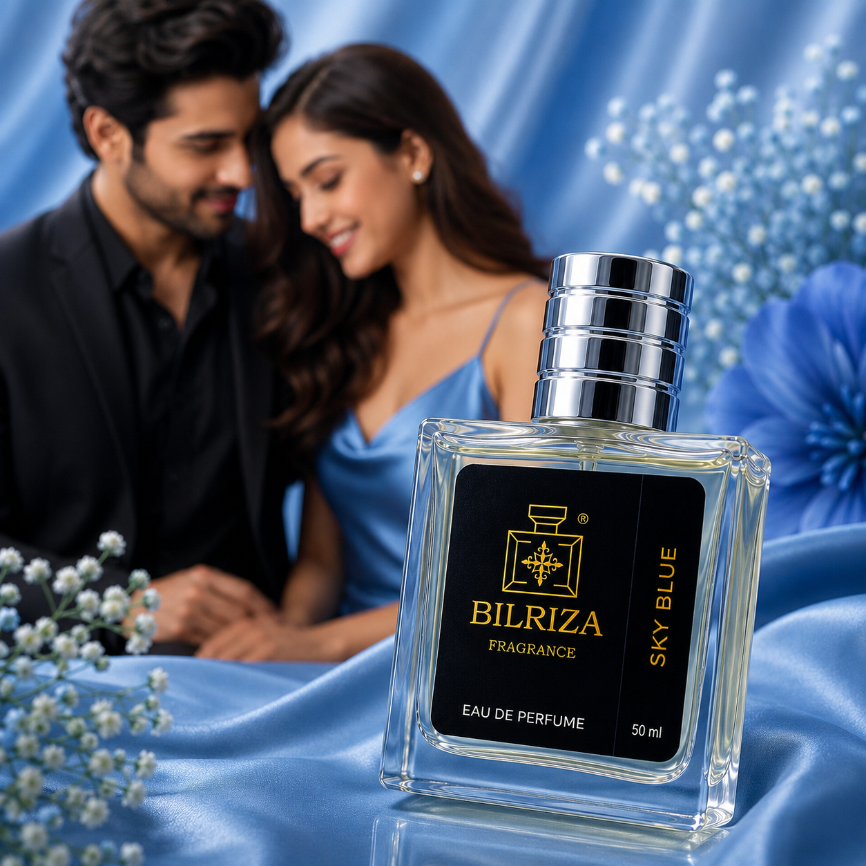 Bilriza Fragrance Sky Blue Perfume 50ml – Long-Lasting Fresh Fragrance for Men & Women