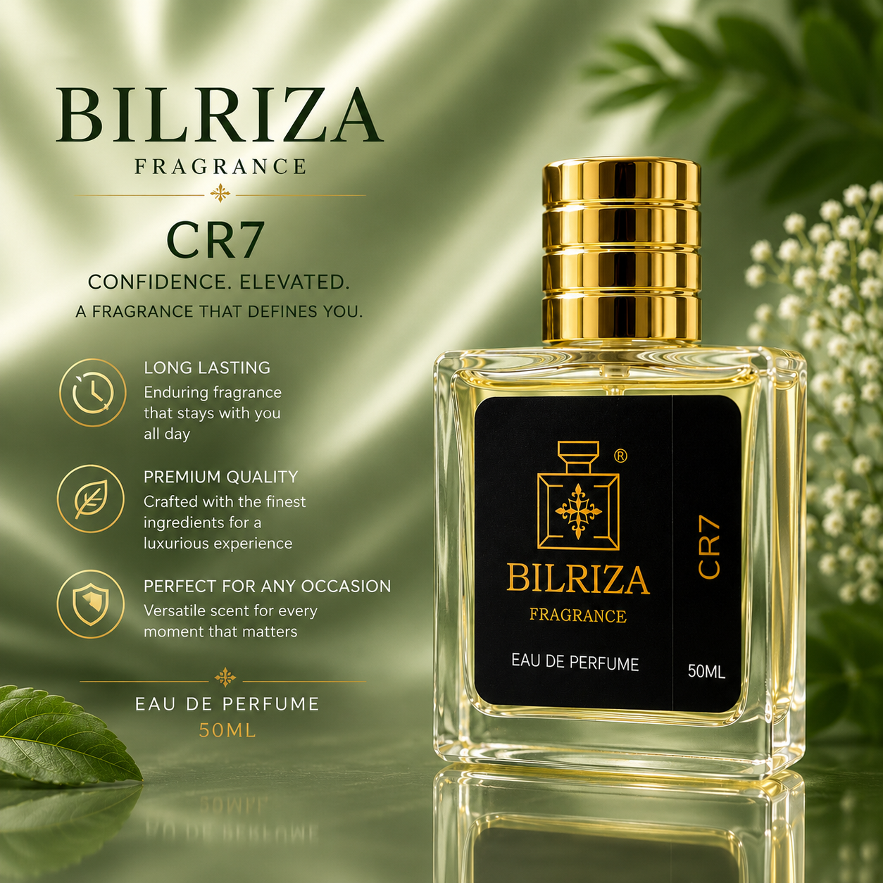 Bilriza Fragrance CR7 Perfume 50ml – Cristiano Ronaldo Fragrance for Men