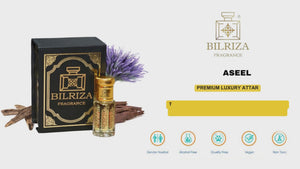 Bilriza Fragrance Aseel Attar – Unisex Long Lasting Alcohol-Free Attar Oil 6ml